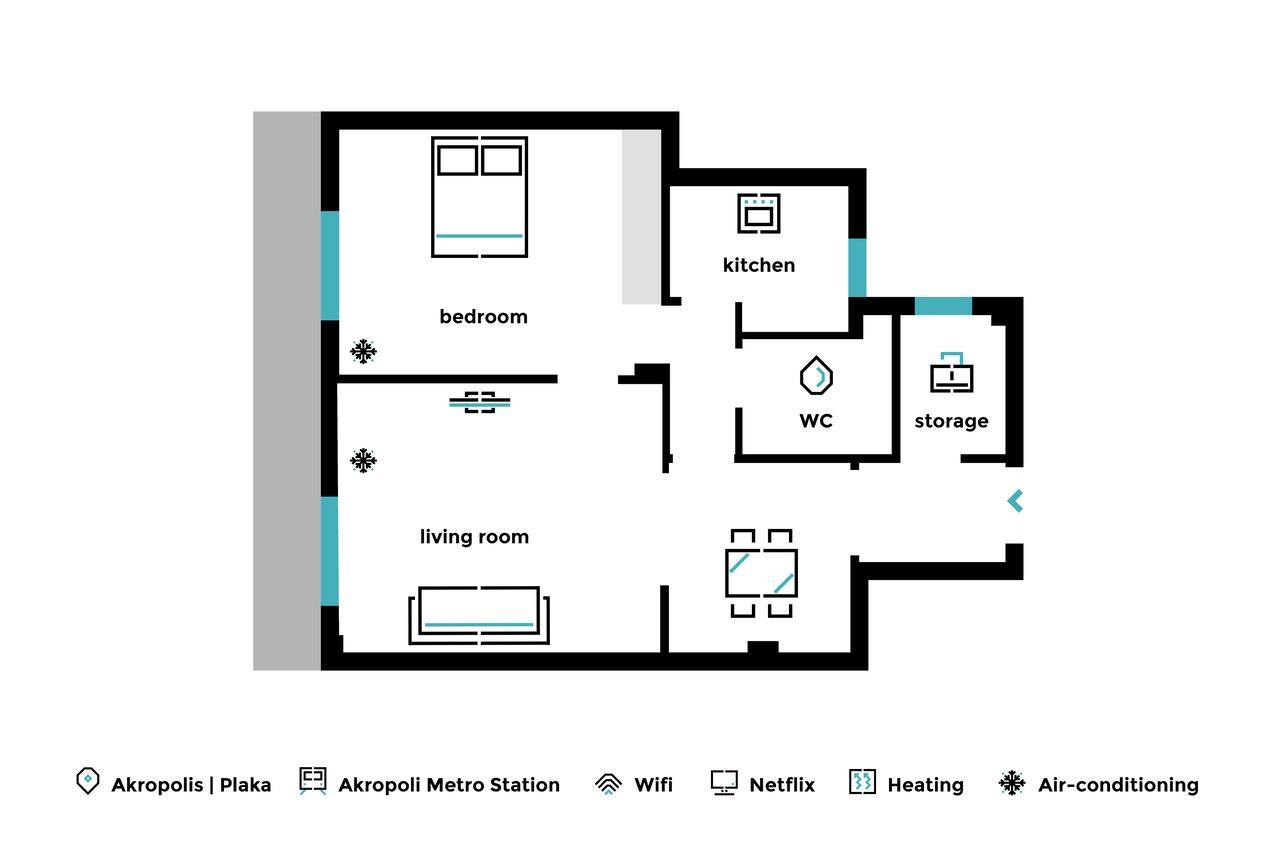 Acropolis Heart 1Bd Apartment In Plaka By Upstreet 아테네 외부 사진
